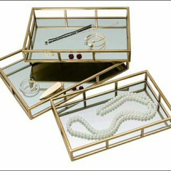 Gold Ciaphus Tray - Set of 3 - Picture 5 of 8